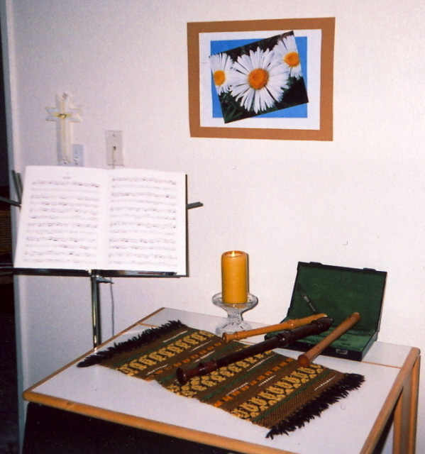 Music studio with recorders