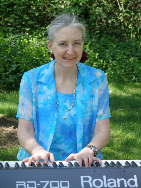 Kay playing the Digital Stage Piano